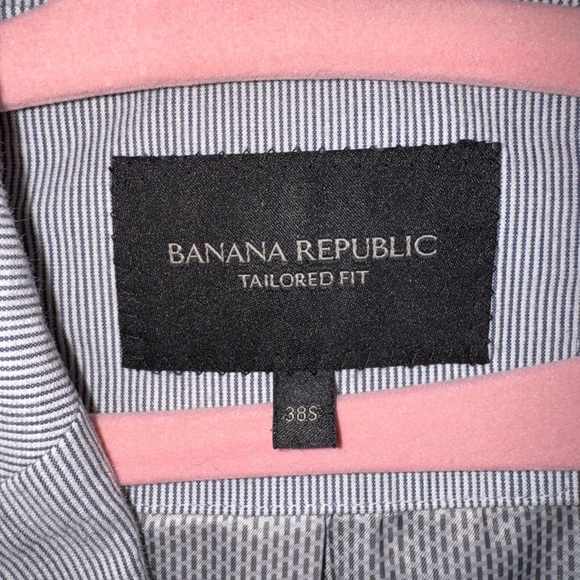 Banana Republic Vintage Tailored Blue Pinstriped Blazer - Picture 2 of 12